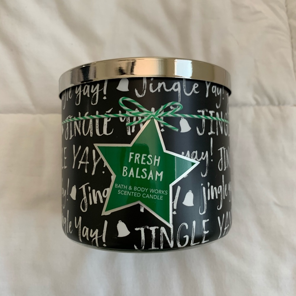 NWT Bath&Body Works Fresh Balsam 3 Wick Candle